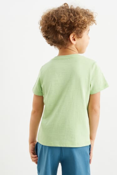 Children - Dinosaur - short sleeve T-shirt - light green
