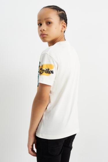 Nen/a - Paquet de 2 - grafit - samarreta de màniga curta - blanc