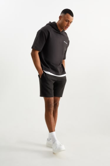 Herren - Sweatshorts - schwarz