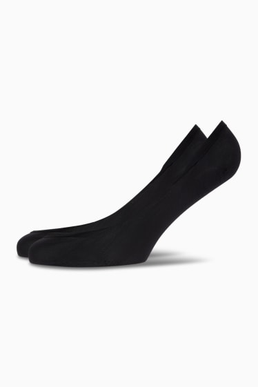 Femmes - Pack de 2 - chaussinettes - noir