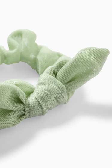 Nen/a - Conill - conjunt - vestit i lligacues scrunchie - 2 peces - verd menta