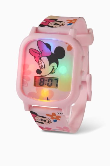 Kinder - Minnie Maus - Armbanduhr - rosa