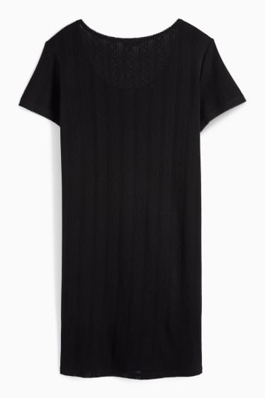 Dona - Camisa de dormir de lactància - negre