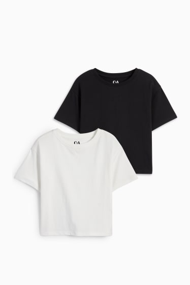 Niños - Pack de 2 - camisetas de manga corta - negro
