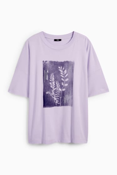 Damen - T-Shirt - hellviolett