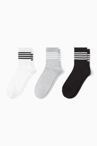 Dámské - Multipack 3 ks - tenisové ponožky - bílá