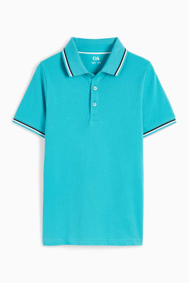 Kinderen - Poloshirt - donkerturquoise