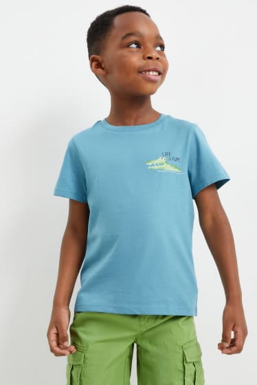 Dzieci - Dżungla - koszulka z krótkim rękawem - niebieski