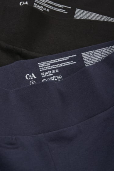 Women - Multipack of 2 - basic - capri leggings - dark blue