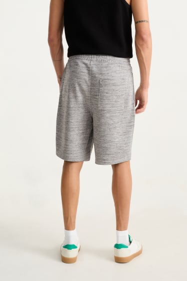 Men - Sweat shorts - gray-melange
