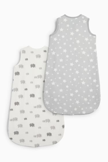 Bebés - Pack de 2 - sacos de dormir para bebé - 6-18 meses - blanco roto