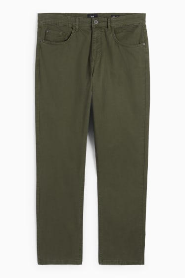 Home - Pantalons - regular fit - verd fosc