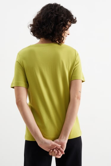 Dámské - Tričko basic - zelená