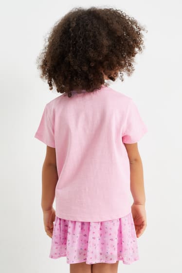 Dzieci - Motyl - koszulka z krótkim rękawem - różowy