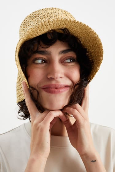 Mujer - Sombrero de paja - beis