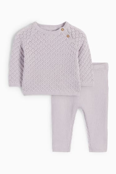 Babys - Baby-Outfit - 2 teilig - violett
