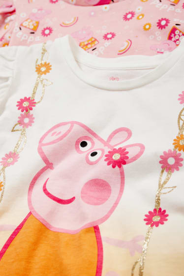 Niños - Pack de 2 - Peppa Pig - camisetas de manga corta - blanco roto