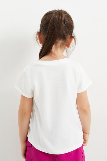 Dětské - Letní motivy - tričko s krátkým rukávem - krémově bílá