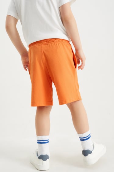 Children - Sweat Bermuda shorts - orange