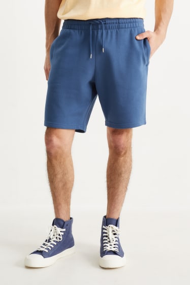 Hommes - Shorts en molleton - bleu foncé