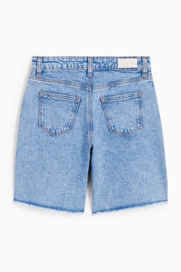 Kinderen - Bermuda van spijkerstof - jeanslichtblauw