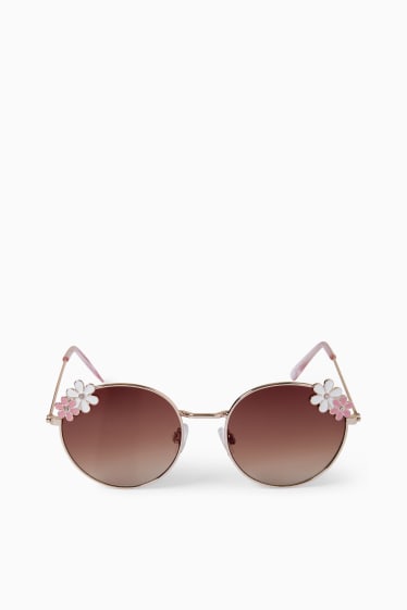 Copii - Floare - ochelari de soare - roz