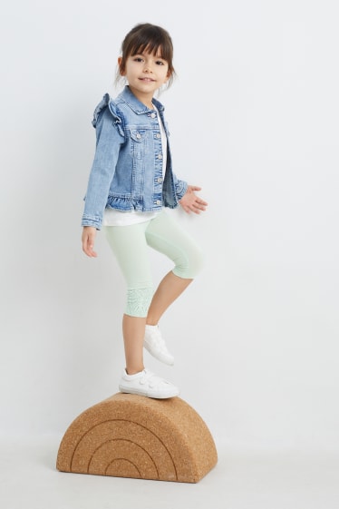 Bambini - Confezione da 3 - leggings capri - verde menta