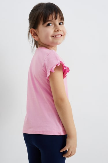 Dzieci - Kraina Lodu - koszulka z krótkim rękawem - różowy