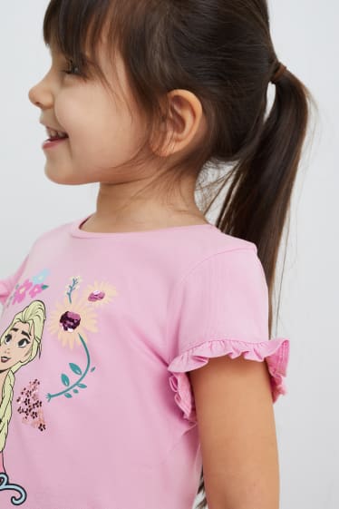 Dětské - Ledové království - tričko s krátkým rukávem - růžová
