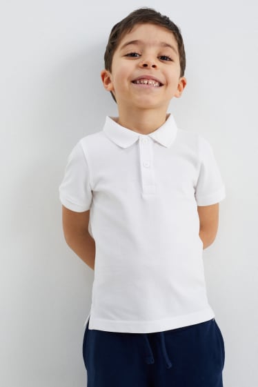 Kinder - Poloshirt - weiß