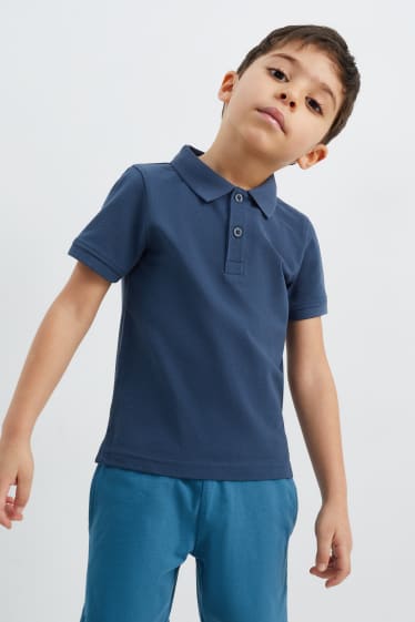 Kinder - Poloshirt - dunkelblau
