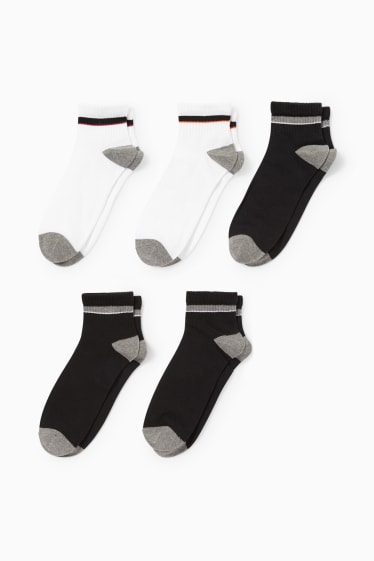 Pánské - Multipack 5 ks - nízké ponožky - černá