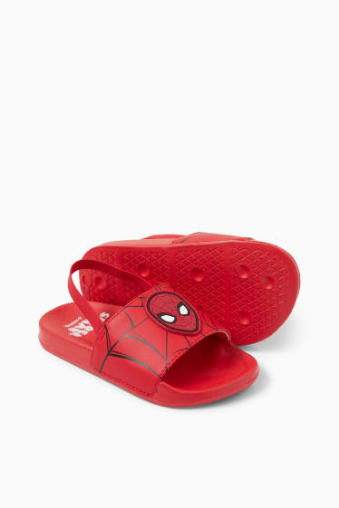 Children - Spider-Man - sandals - red