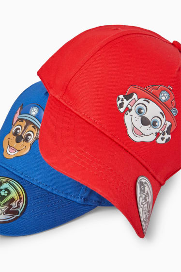 Enfants - Lot de 2 - Pat’ Patrouille - casquettes de baseball - bleu