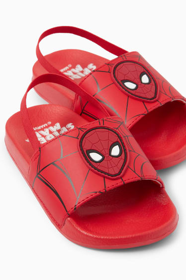 Children - Spider-Man - sandals - red