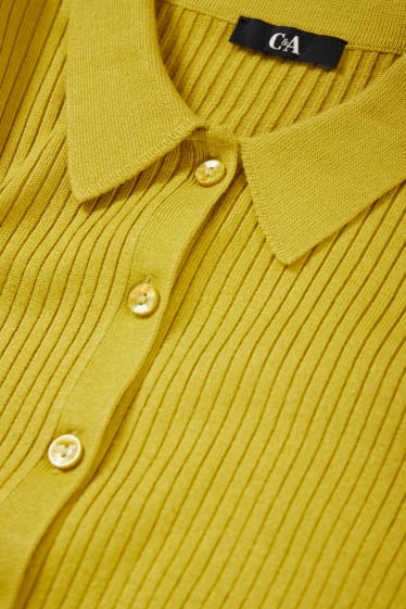 Damen - Basic-Pullover - gelb