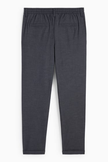 Home - Pantalons - tapered fit - blau fosc / gris
