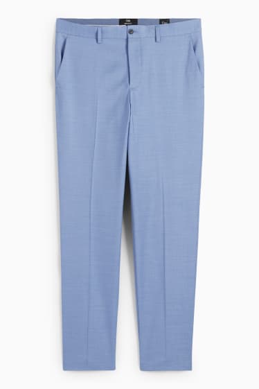 Hommes - Pantalon de costume - regular fit - Flex - stretch  - bleu clair