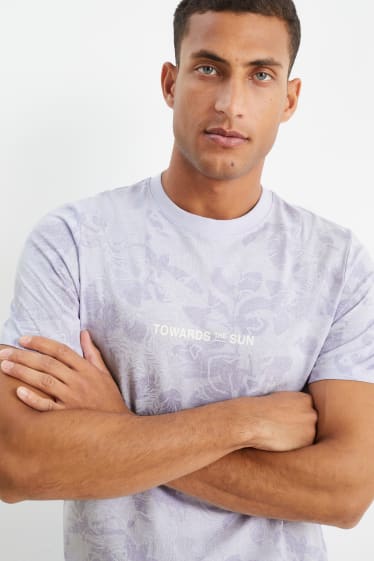 Mężczyźni - T-shirt  - jasnofioletowy