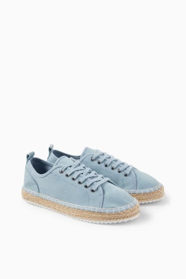Donna - Sneakers stile espadrillas - azzurro