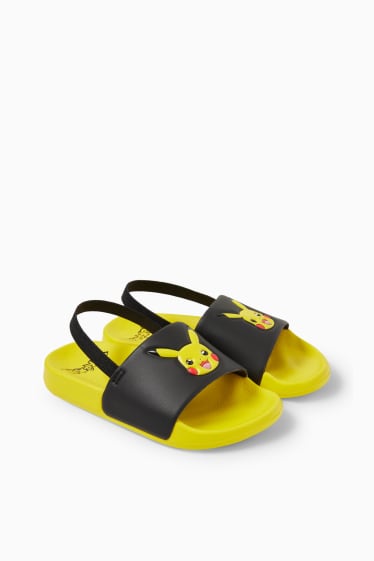 Niños - Pokémon - sandalias - negro