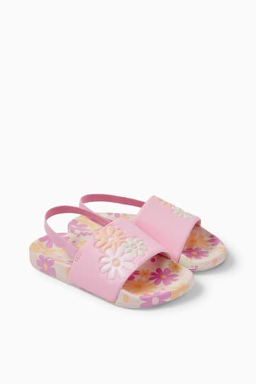 Copii - Flori - sandale - roz