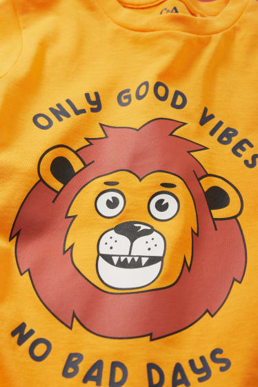 Dětské - Multipack 3 ks - motivy lva - tričko s krátkým rukávem - hnědá