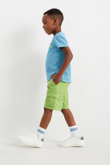 Children - Cargo Bermuda shorts - green