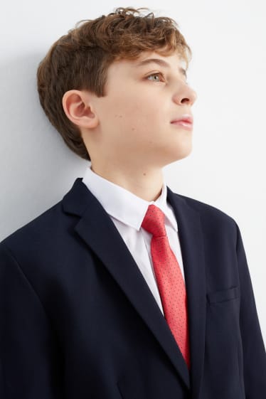 Kinder - Krawatte - gepunktet - rot