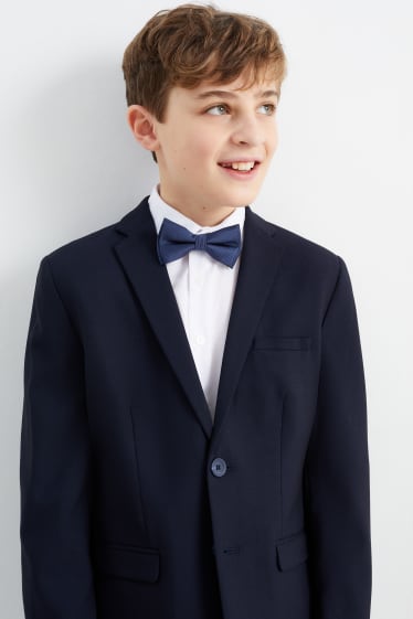 Children - Bow tie - striped - dark blue