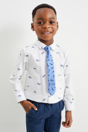 Niños - Tiburones - corbata - azul claro