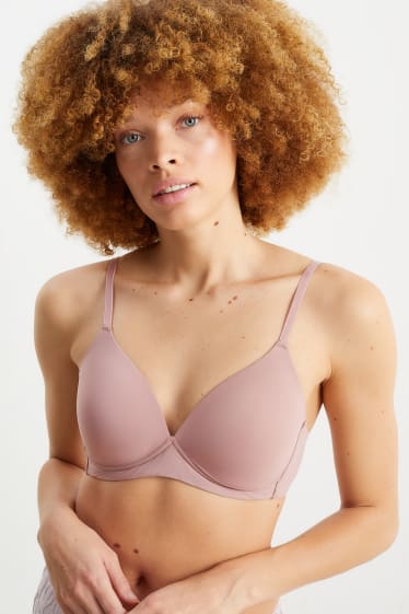 Mujer - Sujetador sin aros - con relleno - LYCRA® - rosa