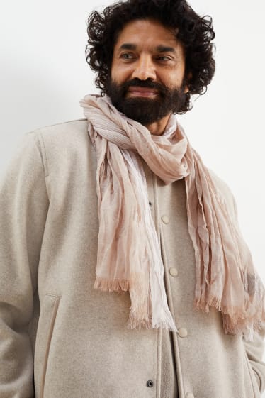 Home - Fulard - de ratlles - beix