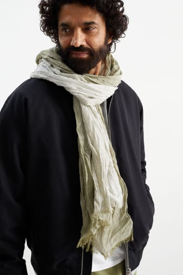 Home - Fulard - de ratlles - verd